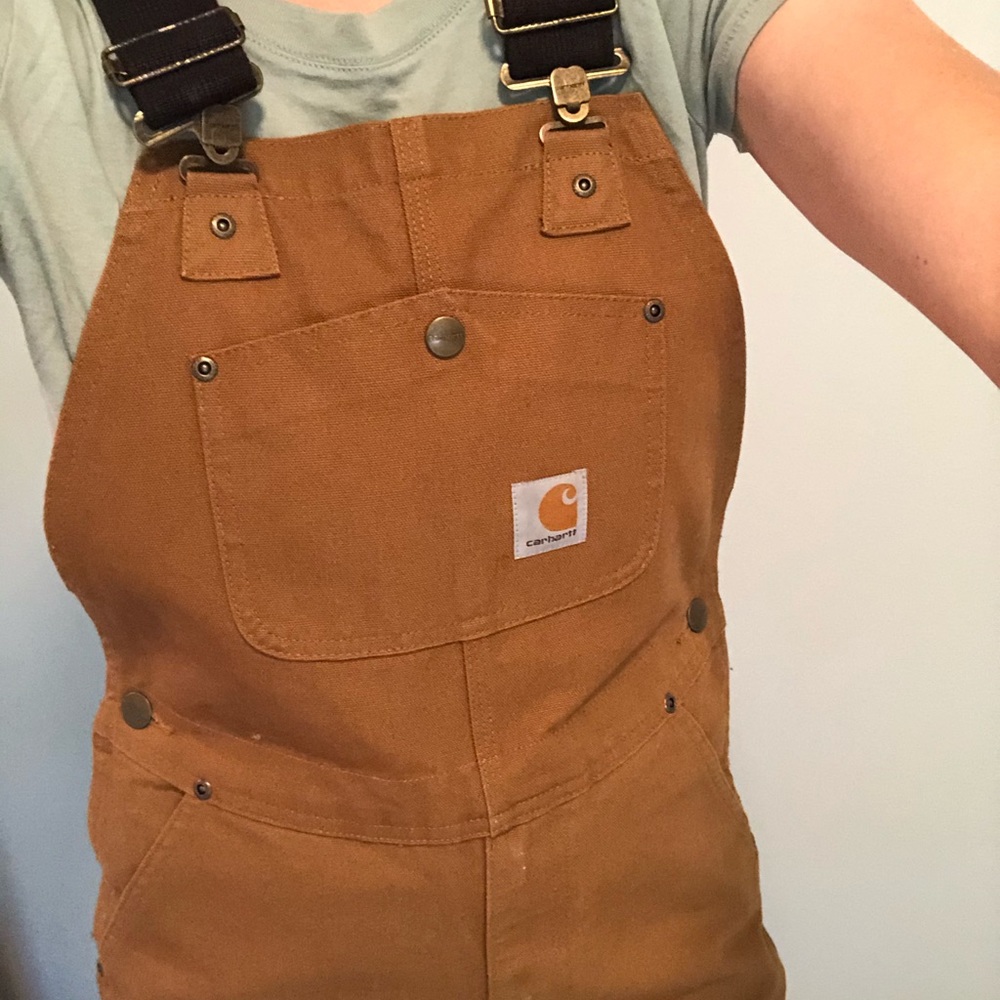 Carhartt duck washed bib overalls (Boys)